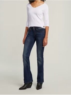 G-Star Women's Dark Indigo Bootcut Jeans Size 27X32